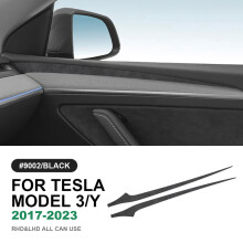 (9002 door side) Italian Suede Door Side Panel Trim Cover For Tesla Model 3 Model Y 2020 2021 2022 2023 Sticker Styling