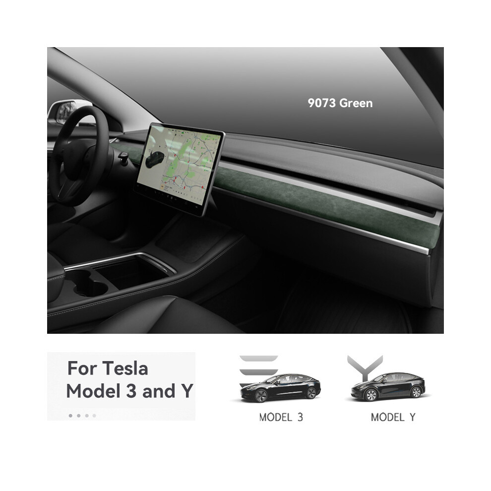 (Dashboard E) Italy Super Suede Cover For Tesla Model 3 Y 2017-2023 Accessories Car Center Console Co-Pilot Dashboard 9008532287471