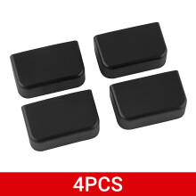 (Black) For Tesla Model 3 Y 2021 2022 2023 2024 2025 4PCS Car Rear Seat Slide Rail Anti-Kick Rubber Plug Protective