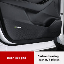 (as picture-4pcs) For Nissan X-trail T33 2021-2023 Car Door anti-kick pad interior decoration dirty-resistant leather