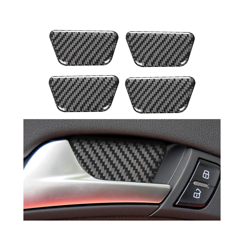 4Pcs Car Inner Door Bowl Decor Trim Stickers Carbon Fiber For Audi A4l A4 B8 2009-2016 Q5 2009-2017 9008532277151