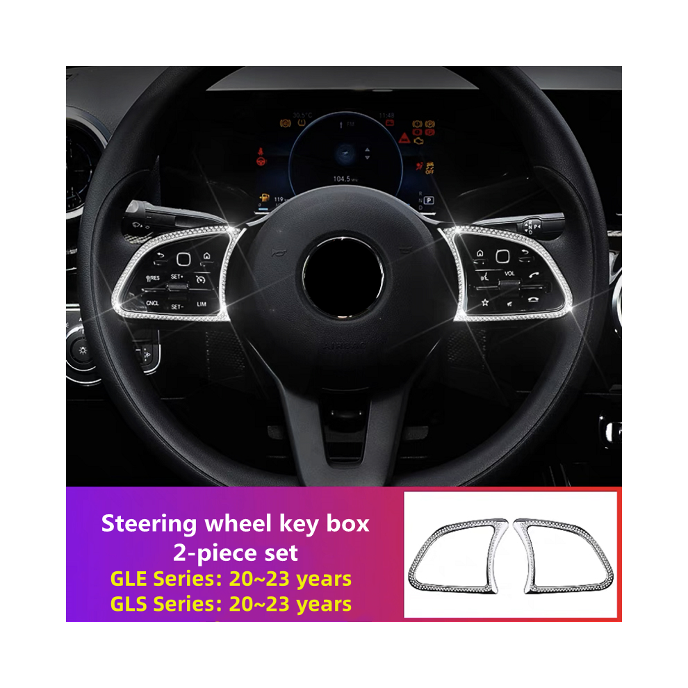 (Steering Wheel Key) For Mercedes Benz 20~23 Gle350 Gle400 Gle450 Gls400 Gls450 Air Conditioner Vent Ring Central Control 9008532267398