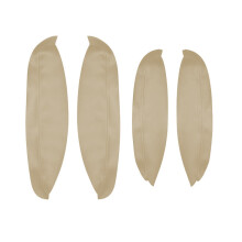 (Beige) For Nissan QASHQAI J10 2007 2008 2009 2010 2011 2012 2013 2014 2015 4pcs Door Panel Armrest Handle Cover