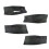 (black, Hatchback) For VW POLO 2004 2005 2006 2007 2008 - 2011 Hatchback/Sedan 4pcs Microfiber Leather Interior Door Panel 4