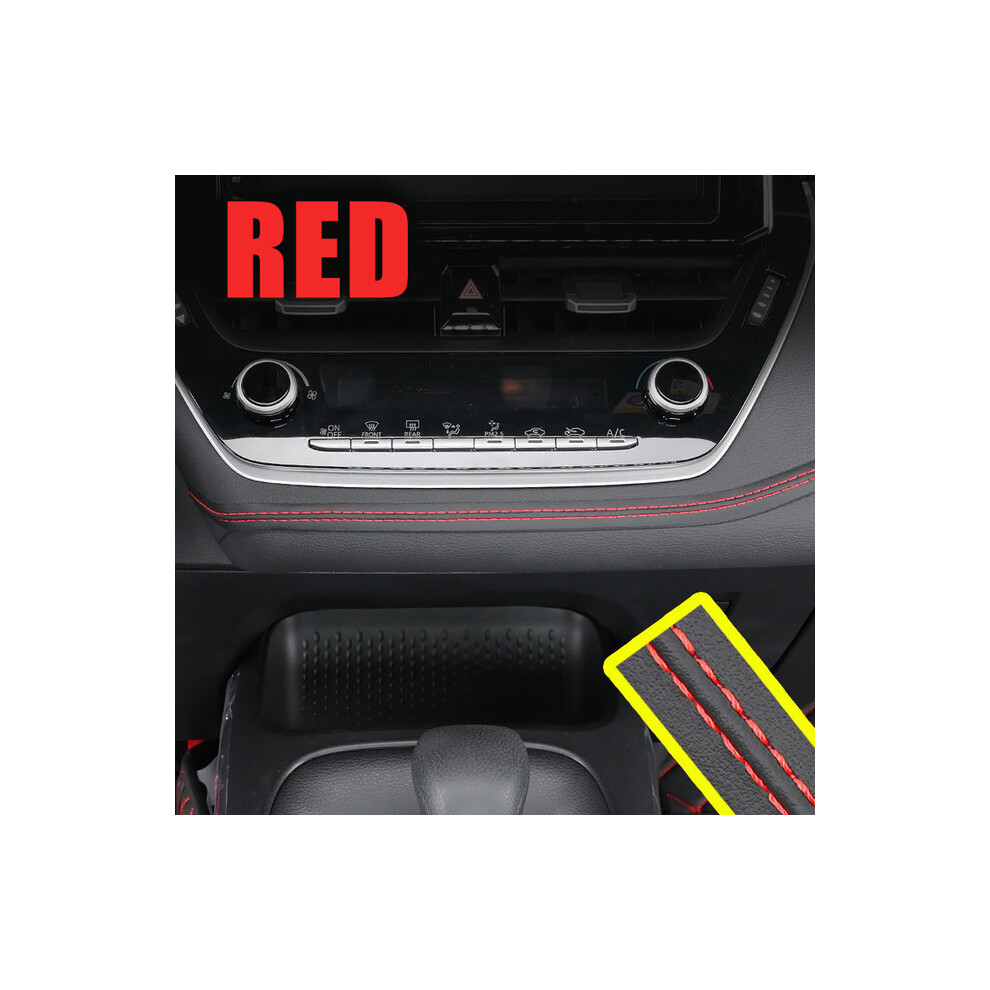 (, 2M) Universal Car Mouldings Trim Pu Leather Braid Decorative Line Strip For Door Dashboard Sticker Luxury Red 9008532291096