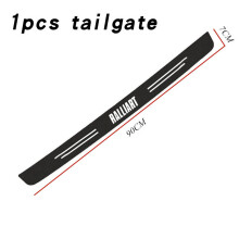 (1 pcs for Ralliart) Leather Car Door Sill Plate Protector Stickers For Mitsubishi Ralliart Car Accessorie Trunk Bumper Guard