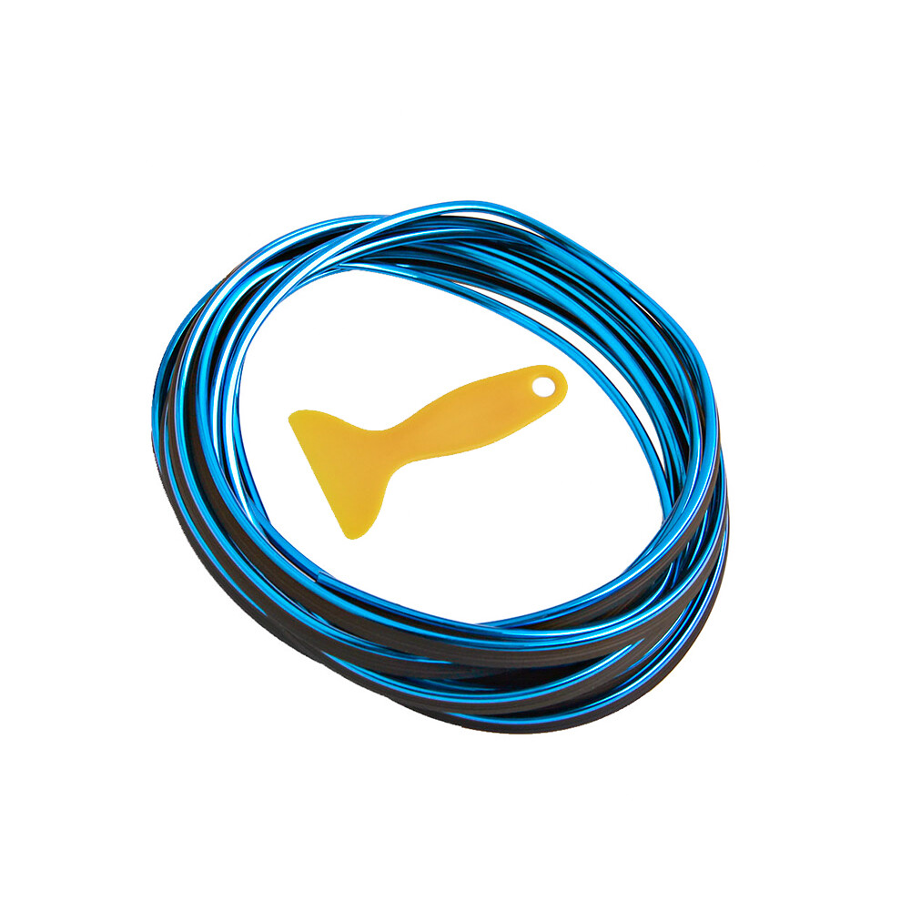 (, 4M) Car Dashboard Door Edge Insert Trim Styling Interior Decorative Moulding Universal Auto Accessories Blue 9008532273313