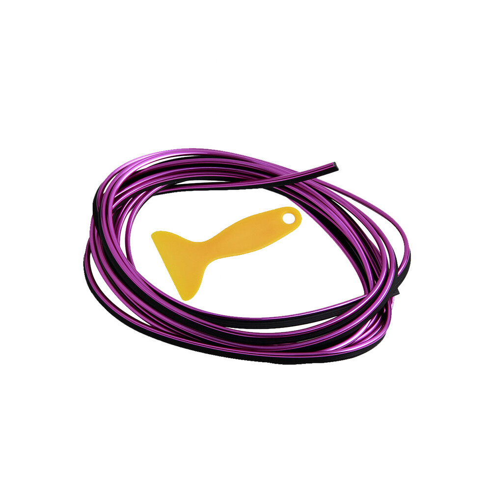 (, 4M) Car Dashboard Door Edge Insert Trim Styling Interior Decorative Moulding Universal Auto Accessories Purple 9008532273306