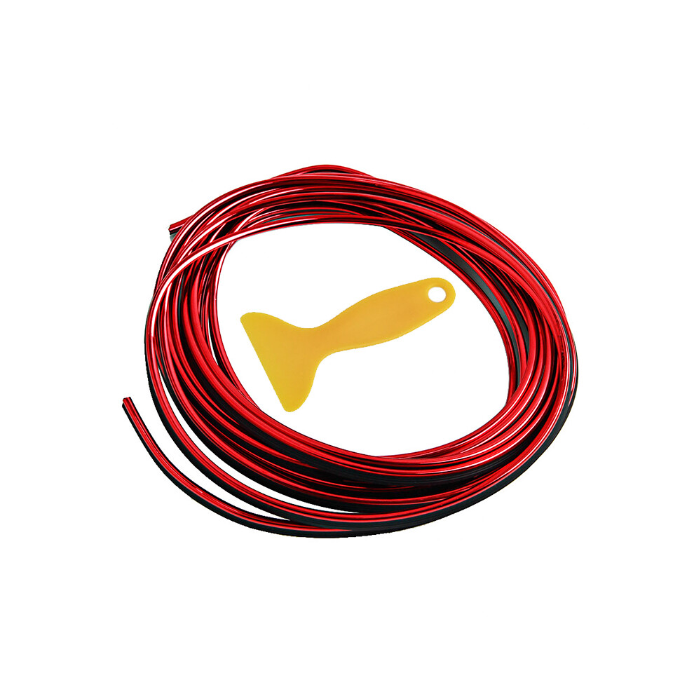 (, 1M) Car Dashboard Door Edge Insert Trim Styling Interior Decorative Moulding Universal Auto Accessories Red 9008532277052