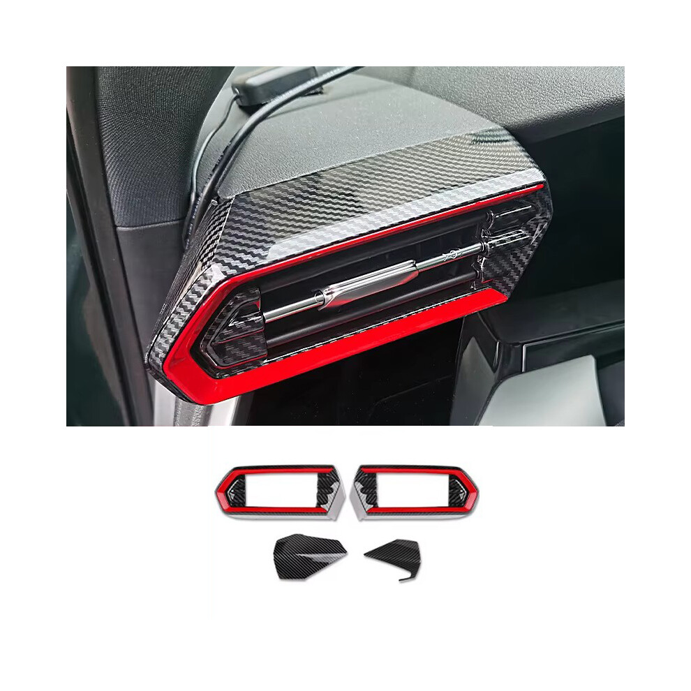 (Air Conditioning) For Audi A3 2021 2022 2023 2024 Carbon Fiber Interior Modification Dashboard Gearshift Puller Door Bowl 9008532274075
