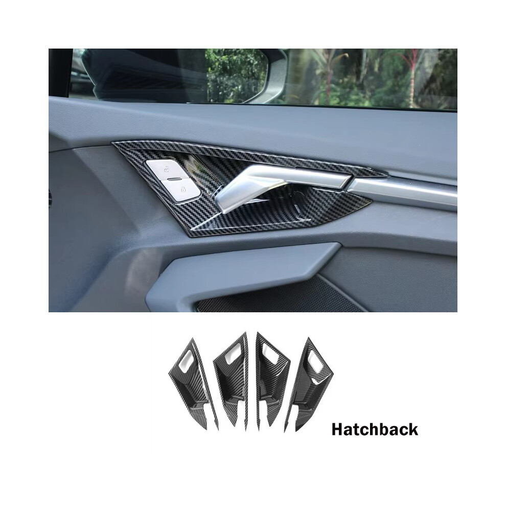 (Door Bowl Frame H) For Audi A3 2021 2022 2023 2024 Carbon Fiber Interior Modification Dashboard Gearshift Puller Door Bowl 9008532271197