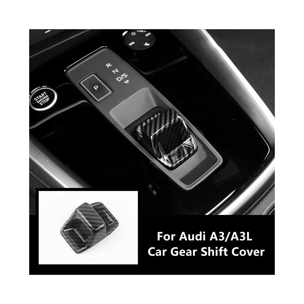 (Gear Shift Cover) For Audi A3 2021 2022 2023 2024 Carbon Fiber Interior Modification Dashboard Gearshift Puller Door Bowl 9008532281929