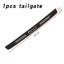 (1 pcs for 500C) Leather Car Door Sill Plate Protector Stickers Anti Scratch Sticker Tape For FIAT 500C 500E 500L 500