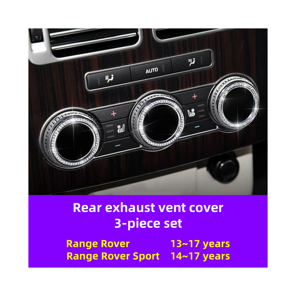(Rear Air Knob) For 13~17 Years Land Rover Range Rover Range Rover Sport Air Conditioner Vent Ring Central Control Knob 9008532270572