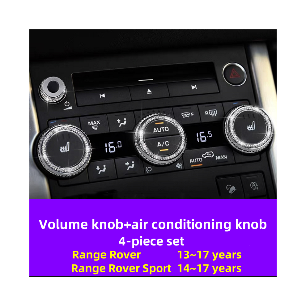 (Air Conditioning) For 13~17 Years Land Rover Range Rover Range Rover Sport Air Conditioner Vent Ring Central Control Knob 9008532271340