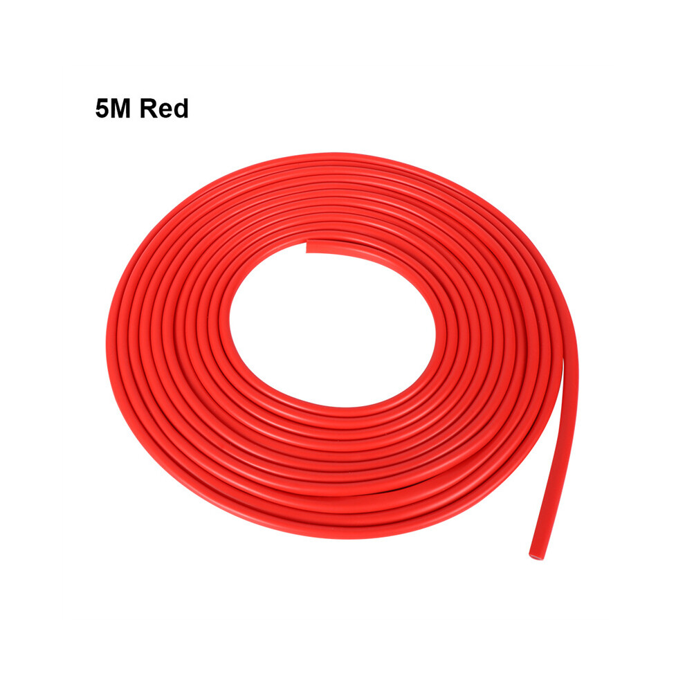 (5M ) Car Door Edge Rubber Scratch Protector Strips Car Styling Mouldings Protection Side Doors Moldings Adhesive Red 9008532290471