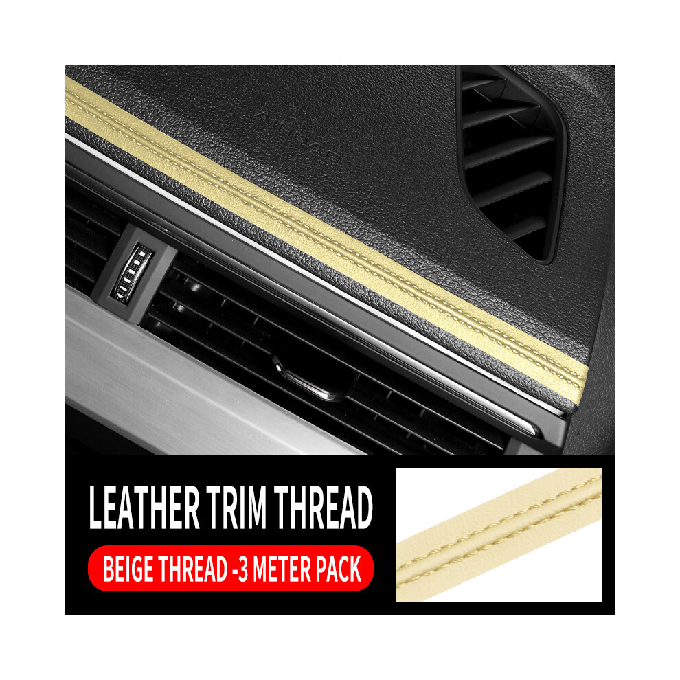 (Type E 3M) Automotive General Leather Interior Trim Strip Center Console Slot Instrument Panel Door Seat Modification 9008532282681