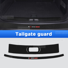 (Tailgate guard) Car Door Sills Scuff Plate Threshold Protector PU Interior Imitation Carbon Fiber Sticker Trim For CHANGAN