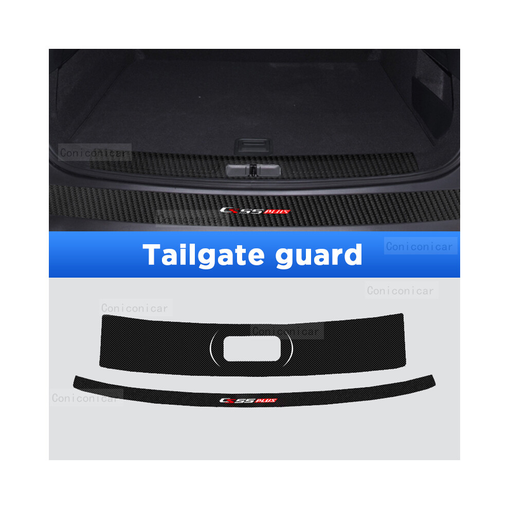 (Tailgate Guard) Car Door Sills Scuff Plate Threshold Protector Pu Interior Imitation Carbon Fiber Sticker Trim For Changan 9008532282827