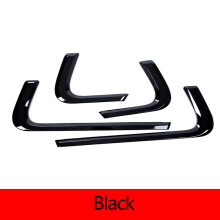 (Black) 4pcs ABS Carbon Fiber/Black Car Inner Door Decoration Strip Trim For Land rover Range Rover Sport 2014-2019