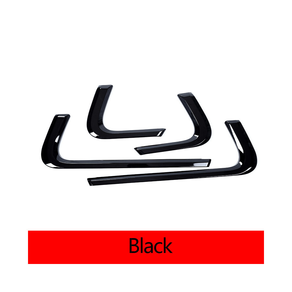 (Black) 4Pcs Abs Carbon Fiber/ Car Inner Door Decoration Strip Trim For Land Rover Range Rover Sport 2014-2019 Black 9008532269279