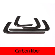 (Carbon Fiber) 4pcs ABS Carbon Fiber/Black Car Inner Door Decoration Strip Trim For Land rover Range Rover Sport 2014-2019