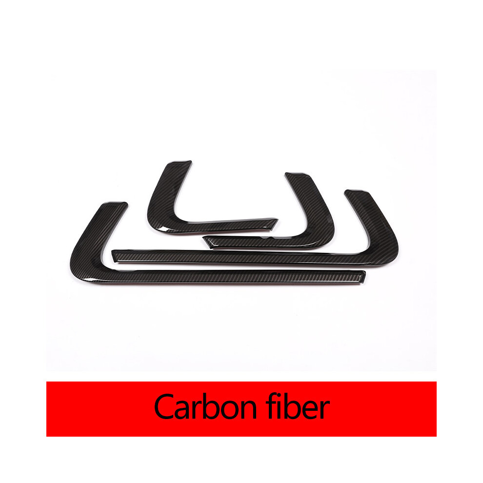 (Carbon Fiber) 4Pcs Abs Carbon Fiber/ Car Inner Door Decoration Strip Trim For Land Rover Range Rover Sport 2014-2019 Black 9008532269286