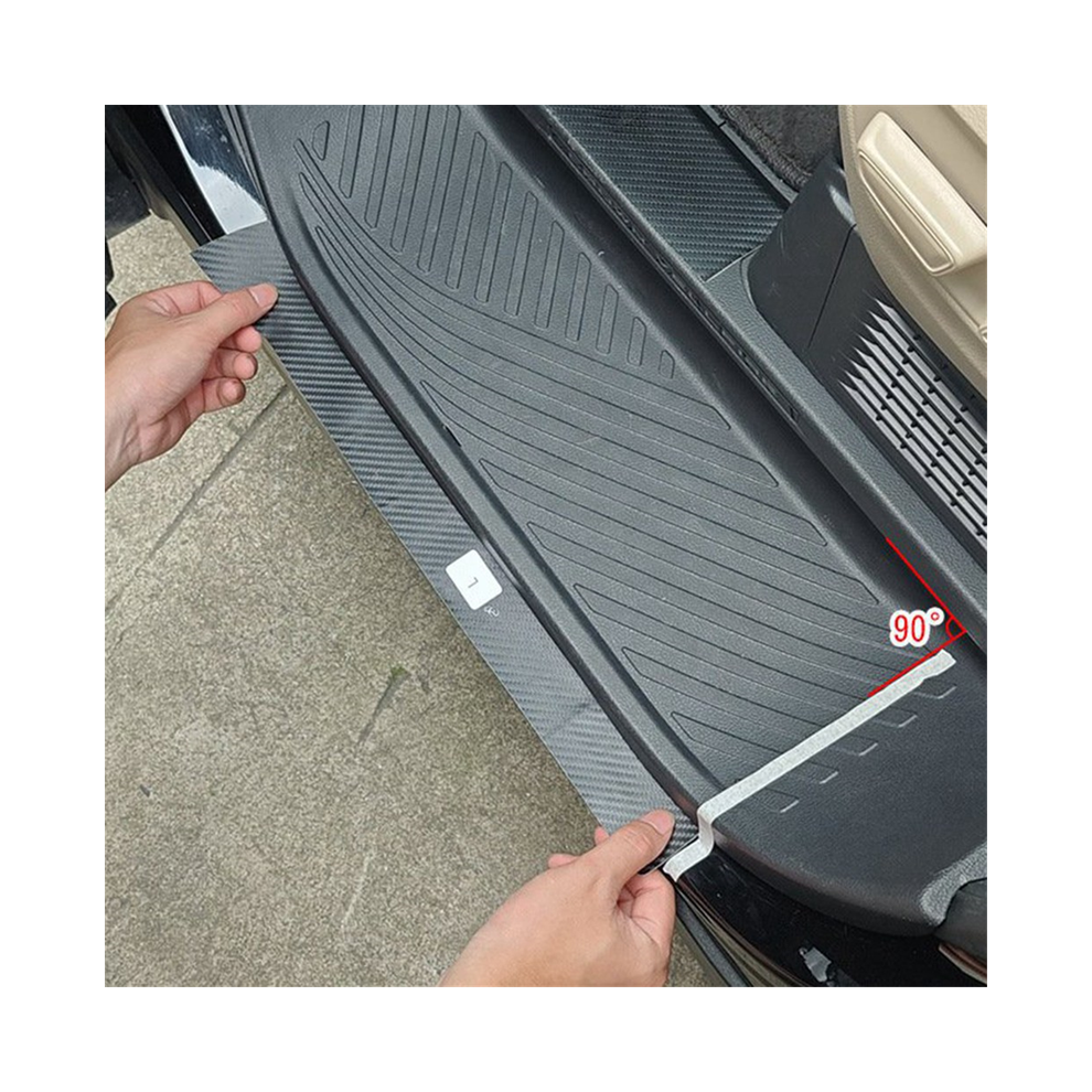 Car Leather Lower Sill Strips Trim Sticker For Toyota Alphard/Vellfire 40 Series 2023+ Sill Strip Car 9008532269354