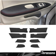 (Beige, Panel Armrest 9PCS) Car interior Door Panel Armrest Surface Trim cover Microfibre Leather Modified For Nissan Slyphy Sentra