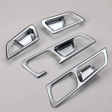 (Silver) For Kia Sportage 4 QL 2016 2017 2018 2019 2020 2021 ABS Car Inner Door Bowl Handle Frame Trim Case Cover