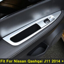 Fit For Nissan Qashqai J11 2014 - 2020 Inside Door Handle Panel Surround Window Lift Switch Cover Trim