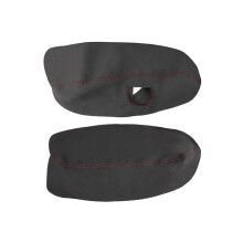 (Front 2pcs, gray line) For VW Passat B5 1998 1999 2000 2001 2002 - 2005 Car Inner Door Armrest Panel Suede Leather Cover Trim