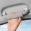 (Gray) Car Roof Armrest Decoration Soft Suede Cover Auto Interior Pull Handle Gloves Protection Ceiling Handle 1