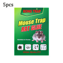 5pcs of High-Efficiency Adhesive Mouse Clip Rubber Sheets - Super Strong Adhesion, Sticky Mouse Card, Mouse Rubber Board, Mouse Glue Trap