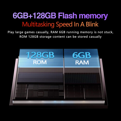 New Hd Tablet, 6+128GB Android Learning Tablet Pc 10.1inch WiFi Tablet Pad 6S Pro 2