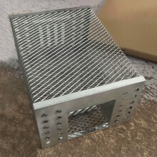 Cage di topo di ferro ultra resistente-Gabbia per attirare ratti, design di porta a senso unico, solo in out, argenteo