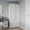 URBN Living (White Carcass with White Doors) 2 Sliding Doors Wardrobe 2 Drawer Clothes Cupboard 1