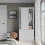 URBN Living (White Carcass with White Doors) 2 Sliding Doors Wardrobe 2 Drawer Clothes Cupboard 4