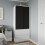 URBN Living (White Carcass with Black Doors) 2 Sliding Doors Wardrobe 2 Drawer Clothes Cupboard 1