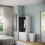 URBN Living (White Carcass with Black Doors) 2 Sliding Doors Wardrobe 2 Drawer Clothes Cupboard 3