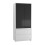 URBN Living (White Carcass with Black Doors) 2 Sliding Doors Wardrobe 2 Drawer Clothes Cupboard 6