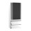 URBN Living (White Carcass with Black Doors) 2 Sliding Doors Wardrobe 2 Drawer Clothes Cupboard 7