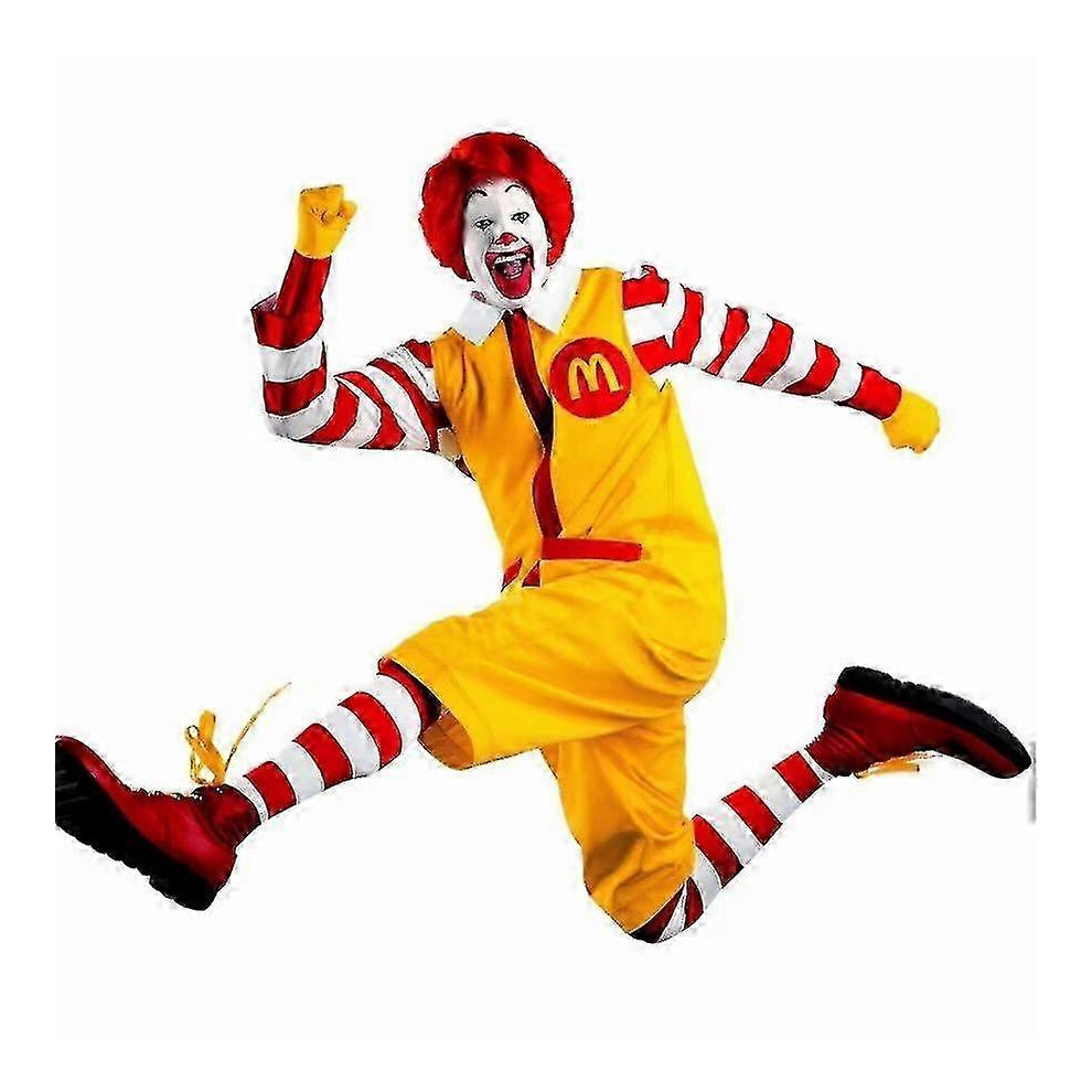 (M) Mcdonald's Cosplay Costume Halloween Carnival Adult