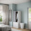 URBN Living (White Carcass with Grey Doors) 2 Sliding Doors Wardrobe 2 Drawer Clothes Cupboard 3