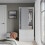 URBN Living (White Carcass with Grey Doors) 2 Sliding Doors Wardrobe 2 Drawer Clothes Cupboard 4