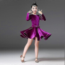 (Dress 160(156-164CM), Rose Bud Cherry) Latin Dance Dress