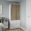 URBN Living (White Carcass with Oak Doors) 2 Sliding Doors Wardrobe 2 Drawer Clothes Cupboard 7