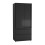 URBN Living (Black Carcass with Black Doors) 2 Sliding Doors Wardrobe 2 Drawer Clothes Cupboard 3