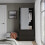 URBN Living (Black Carcass with Grey Doors) 2 Sliding Doors Wardrobe 2 Drawer Clothes Cupboard 3