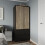 URBN Living (Black Carcass with Oak Doors) 2 Sliding Doors Wardrobe 2 Drawer Clothes Cupboard 7
